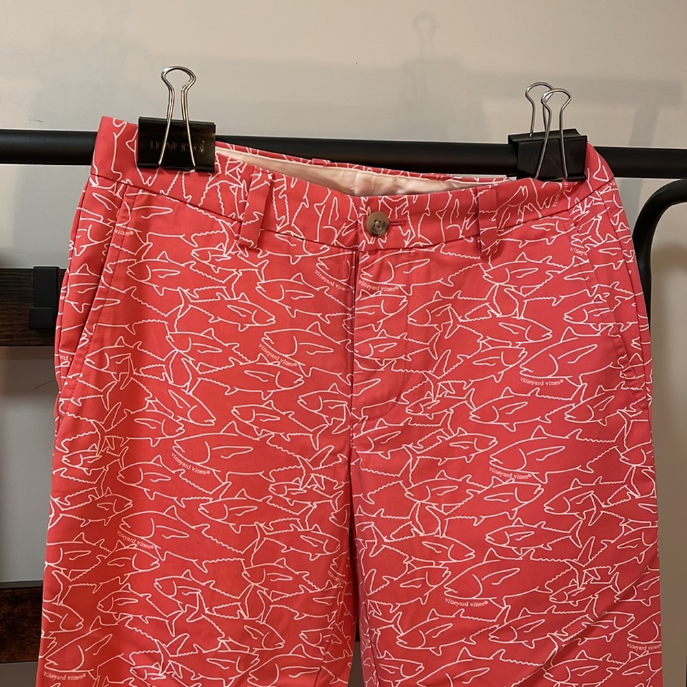 New Never Worn Vineyard Vines SHARK boys slacks. Size 28x30.